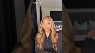 UNice ByeBye Knots Wig 7x513x4 Glueless Lace Honey Blonde Body Wave Wig With Bleached Clean Knots [upl. by Wit561]