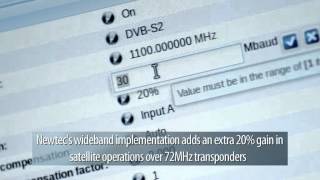 Wideband  SatCom Technology  Newtec MDM6000 Satellite Modem Demo [upl. by Airrehs722]