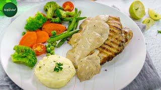 Chicken Steak with Mushroom Sauce By SooperChef [upl. by Jerrylee]