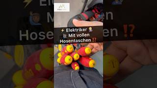 🙋🏾‍♂️⚡️Elektriker mit vollen Hosen⁉️ strom elektriker elektrik werkzeug electric electrician [upl. by Blanca]