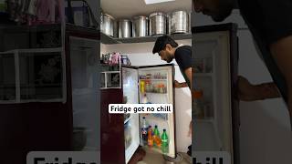 Fridge got no chill😵‍💫 sarcasm humour comedy funny fridge troll relatable [upl. by Akinal]