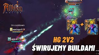 Dzikie buildy w HG 2v2 O Oneshot na łuki  Albion Online [upl. by Aivatnahs]