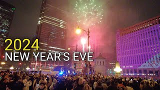 CHICAGO New Years Eve 2024 Countdown to 2024  December 31 2023 4k 60fps [upl. by Brice]