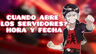 HORA Y FECHA DE BLACK CLOVER MOBILE GLOBAL [upl. by Suoivatnom887]