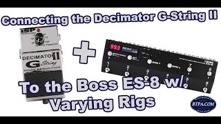 Using the Decimator GString II with the Boss ES8 [upl. by Clemen]