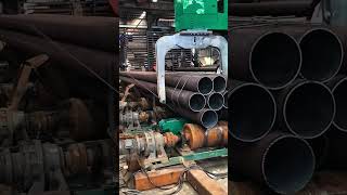 Steel pipe tying process [upl. by Ahsimak]