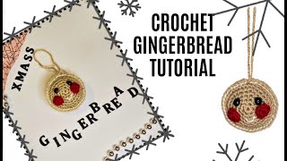 Crochet gingerbread ornament [upl. by Choong925]