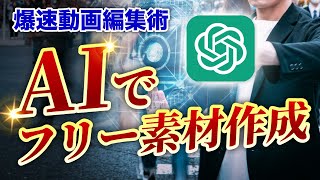 【ChatGPT✖️Premiere Pro】フリー素材サイト不要で画像生成 [upl. by Carl404]