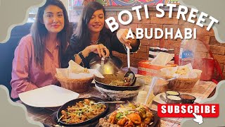 Authentic Pakistani food  Desi food  Boti street  Where to eat in Abu Dhabi  UAE [upl. by Aciria536]