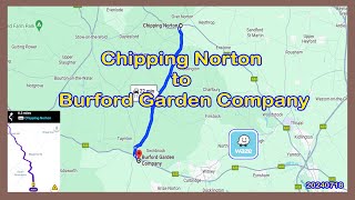 Driving from Chipping Norton to Burford Garden Company UK [upl. by Obeded72]