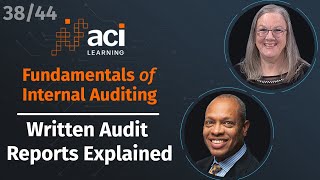 Written Audit Reports Explained  Fundamentals of Internal Auditing  Part 38 of 44 [upl. by Adelaida989]