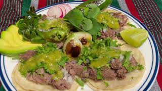 Tacos de chambarete o chamorro de res [upl. by Nameerf43]