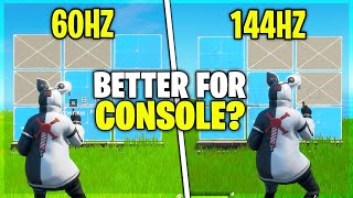 Whats Better Gaming Monitor VS TV For Console 144Hz VS 60Hz  Fortnite Chapter 2 [upl. by Zerelda]