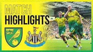 HIGHLIGHTS  Norwich City 31 Newcastle United  Teemu Pukki HatTrick [upl. by Yelyak]