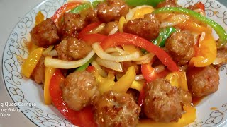 SWEET AND SOUR MEATBALLS RECIPE [upl. by Jdavie]