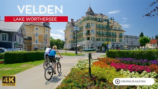 Driving Tour through the idyllic town of Velden  Lake Wörthersee 🇦🇹 4K [upl. by Poul239]