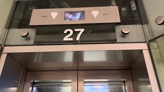 Scenic Thyssenkrupp Elevator at Changi Airport Terminal 2 Singapore Lift 27 [upl. by Etram243]