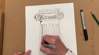 How to Draw Doric Ionic and Corinthian Capitals [upl. by Leona]