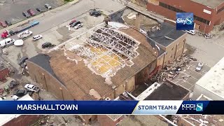 Sky8 video shows Marshalltown damage [upl. by Yrrap]