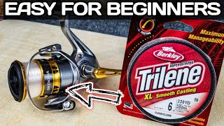 How to Spool a Spinning Reel  TIPS to Help Beginners [upl. by Niad]