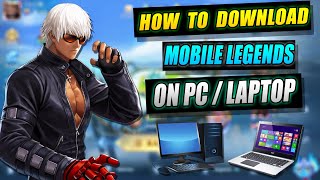 How To Download amp Play Mobile Legends on PC and Laptop New Version 2023 [upl. by Ceevah]