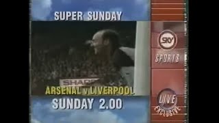 Sky Sports Super Sunday Arsenal vs Liverpool Trailer 1993 [upl. by Gildus]