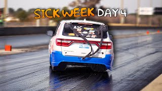 SIDEWAYS at 100MPH Tesla with Twin Turbo BIG BLOCK and MORE  Sick Week Day 4 [upl. by Evot]