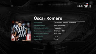 Óscar Romero  Meia Midfielder  2024 [upl. by Aryahay]