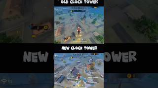 Old vs new Clocktawar ❣️ new update  freefirehighlights foryou freefire [upl. by Dosi]