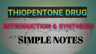 thiopental synthesis and preparation general anesthesia drug [upl. by Meekahs]