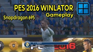 Test Gameplay PES 2016 winlator 71 RMOD [upl. by Ocir]