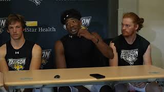 Full Press Conference Following Towson Footballs Victory Over The Tribe [upl. by Yggam575]