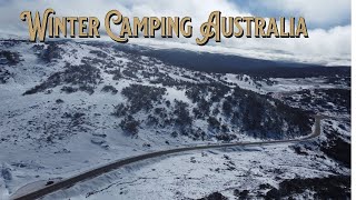 Winter Camping in Australia Island Bend Campground Mount Kosciuszko [upl. by Elyrrad]