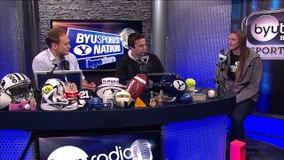 AllAmerican Jennifer Hamson talks Vball and Bball on BYU Sports Nation [upl. by Hanna]