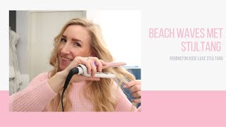 Remington Rose Luxe stijltang testen  Beach waves [upl. by Grail]