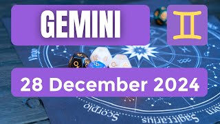 Gemini horoscope  Gemini Horoscope for Today 28 December 2024 [upl. by Ragnar]