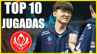 TOP 10 MEJORES JUGADAS DEL MSI 2023 League Of Legends [upl. by Atnovart524]