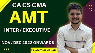 Chapter 14  Alternate Minimum Tax  AMT  CA CS CMA  Inter  Executive  CA Amit Mahajan [upl. by Medwin892]