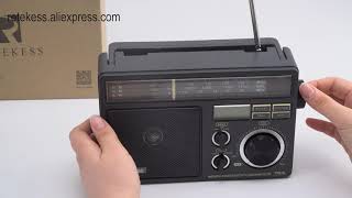 RETEKESS TR618 portable radio FMAMSW shortwave [upl. by Ecnerrot]