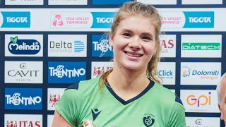 ANNA DAVYSKIBA ON FIRE MVP in Trento  Bergamo  Lega Volley Femminile 202324 [upl. by Anilam]