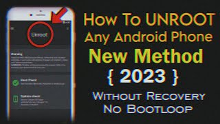 How To Unroot Any Android Phone Without Recovery  Remove Magisc  Kernel SU Completely 🔥 [upl. by Viva]