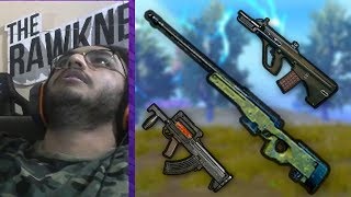 AWM AUG GROZA FLARE GUN IN THE SAME GAME  PUBG MOBILE HIGHLIGHT [upl. by Arodoet]