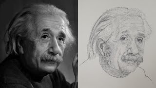 How to draw Albert Einstein  Step by Step  Drawing Tutorial for Beginners [upl. by Vivyanne]