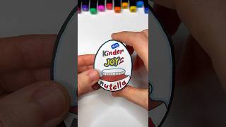 DIY Nutella Kinder Joy with Paper  Paper Craft Ideas shorts papercraft [upl. by Rickie]