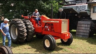 Restored 1972 Allis Chalmers 220 2WD Tractor Sold Today on Hastings MN Farm Auction [upl. by Hubble458]