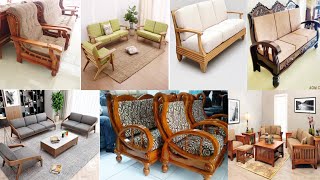 Top 50 Modern Wooden Sofa Design 2024  Living Room Sofa ideas  Wooden Sofa Set  Modern Sofa ideas [upl. by Kimball]