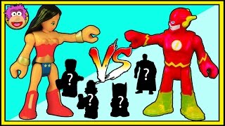 BLIND BAG BATTLE5 Wonderwoman vs The Flash  Justice League Blind Bag Batman Lego Movie Minifigures [upl. by Lehar]