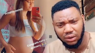 Regina Daniels Finally Pregnant Reveals Cute Baby BumpHer Ex Boyfriend Soma Reacts amp Cries Bitterly [upl. by Euqinemod]