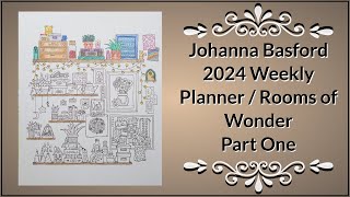 Johanna Basford 2024 Weekly Planner  Shelves Part 1 [upl. by Galasyn]