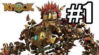 Knack Gameplay Walkthrough Part 1 PS4 Knack [upl. by Anedal811]